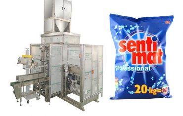 bubuk deterjen mbukak mouth bagger premade gedhe tas packing machine