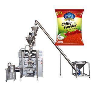 VFFS Bagger Packing Machine karo Filler Auger kanggo Paprika and Chilli Food powder
