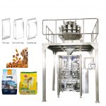 Kantong vertikal otomatis mbentuk mesin pengepakan sealing ngisi kanggo panganan Pet
