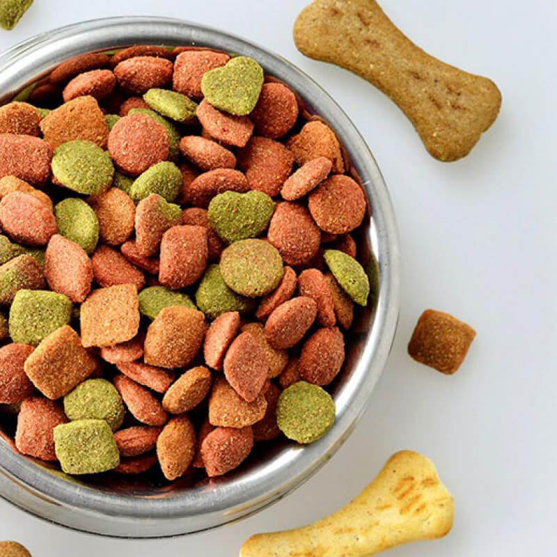 Lini produksi kemasan kemasan panganan pet otomatis